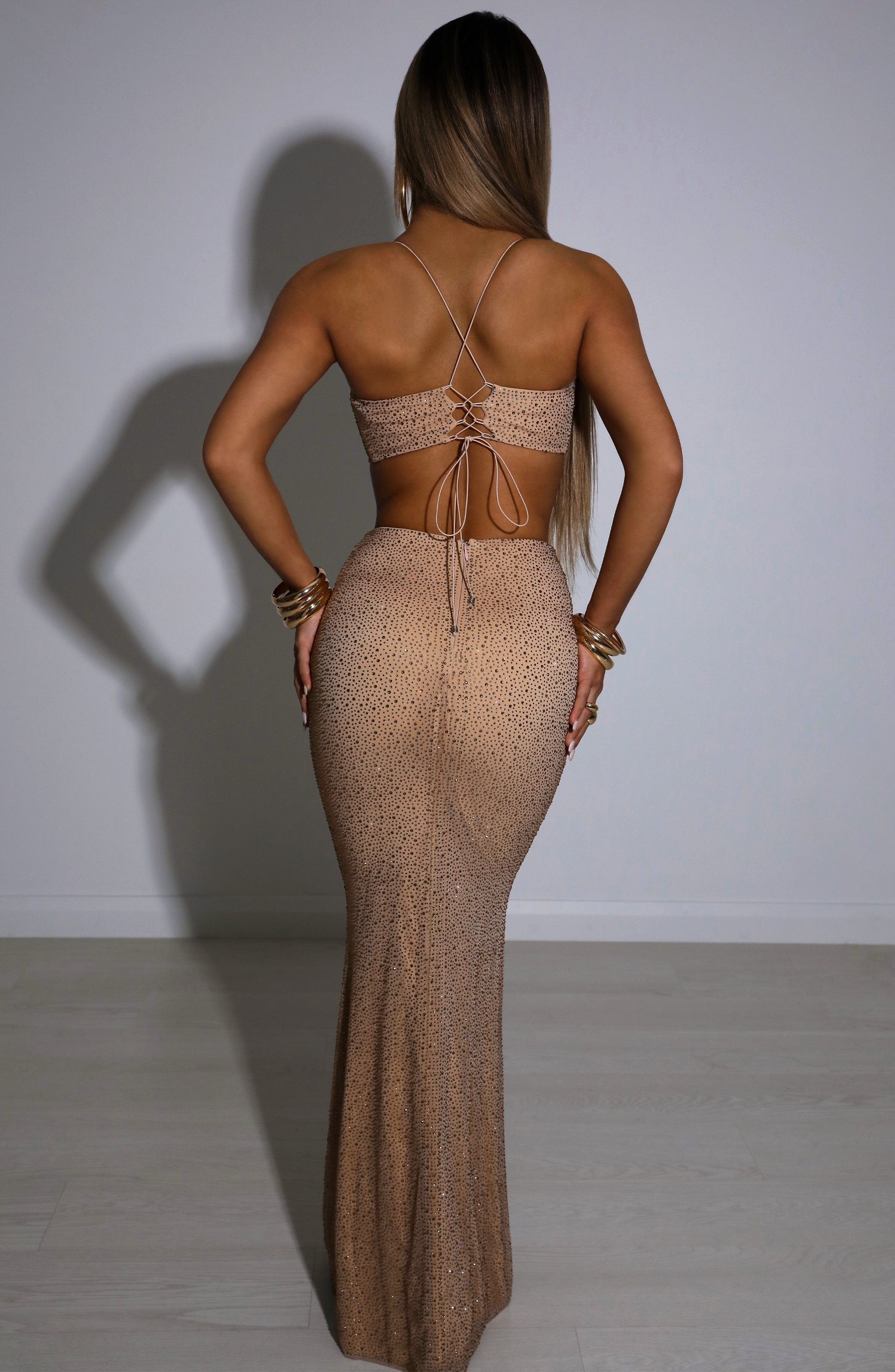 Eloise Maxi Skirt - Bronze - Napalia