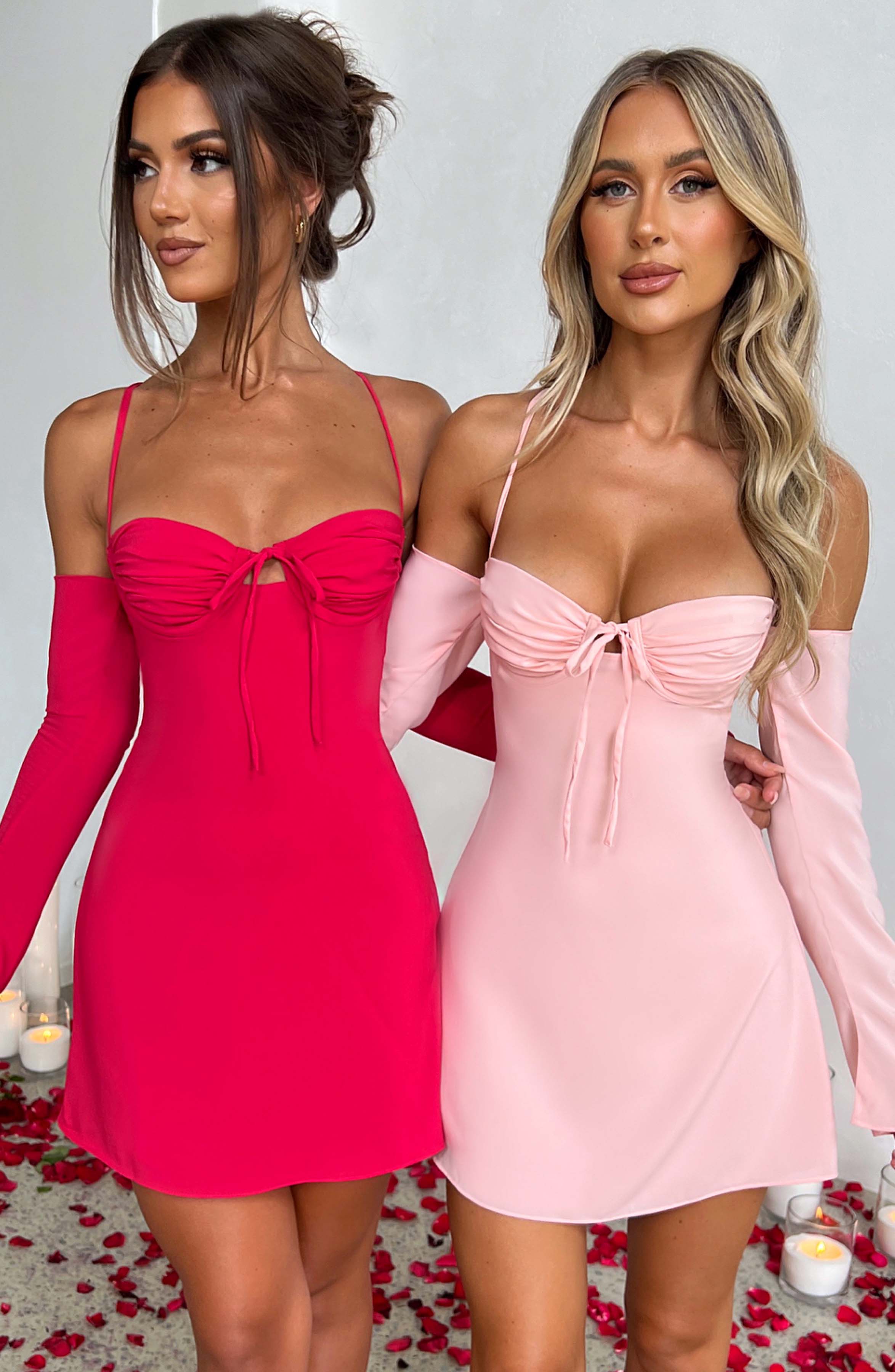 Fiona Mini Dress - Pink - Napalia