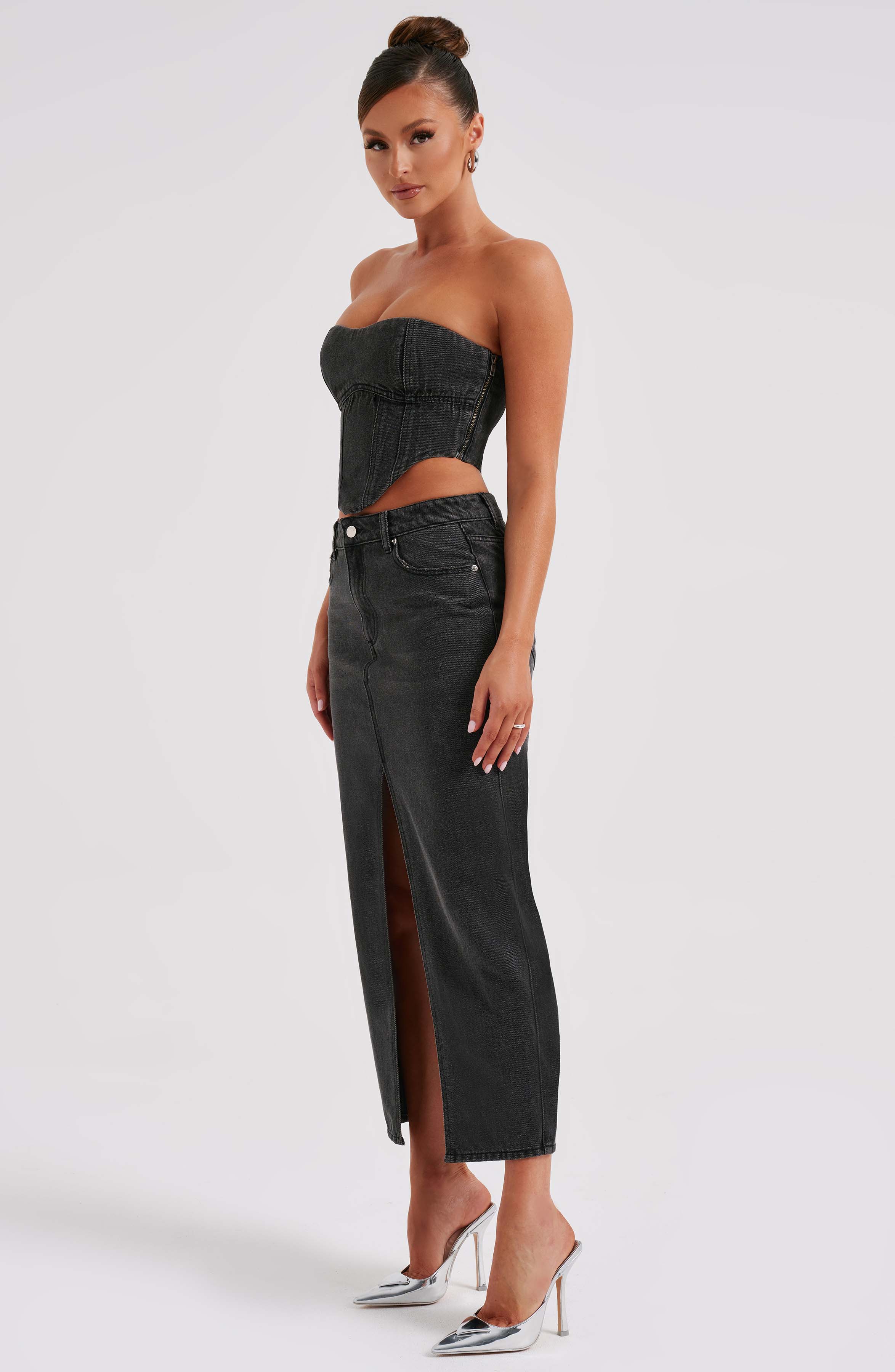 Flor Maxi Skirt - Black - Napalia