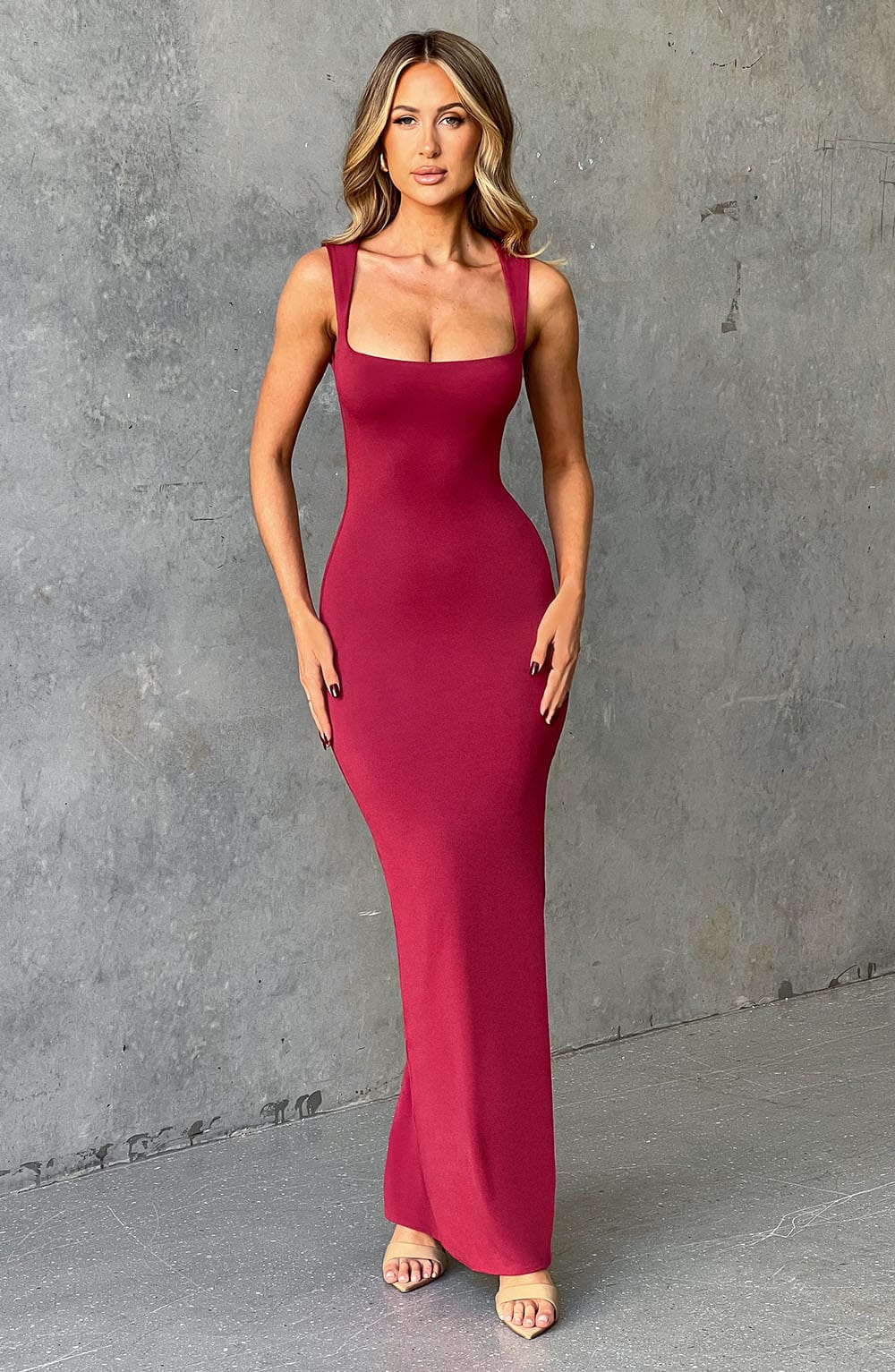 Hadley Maxi Dress - Cherry - Napalia