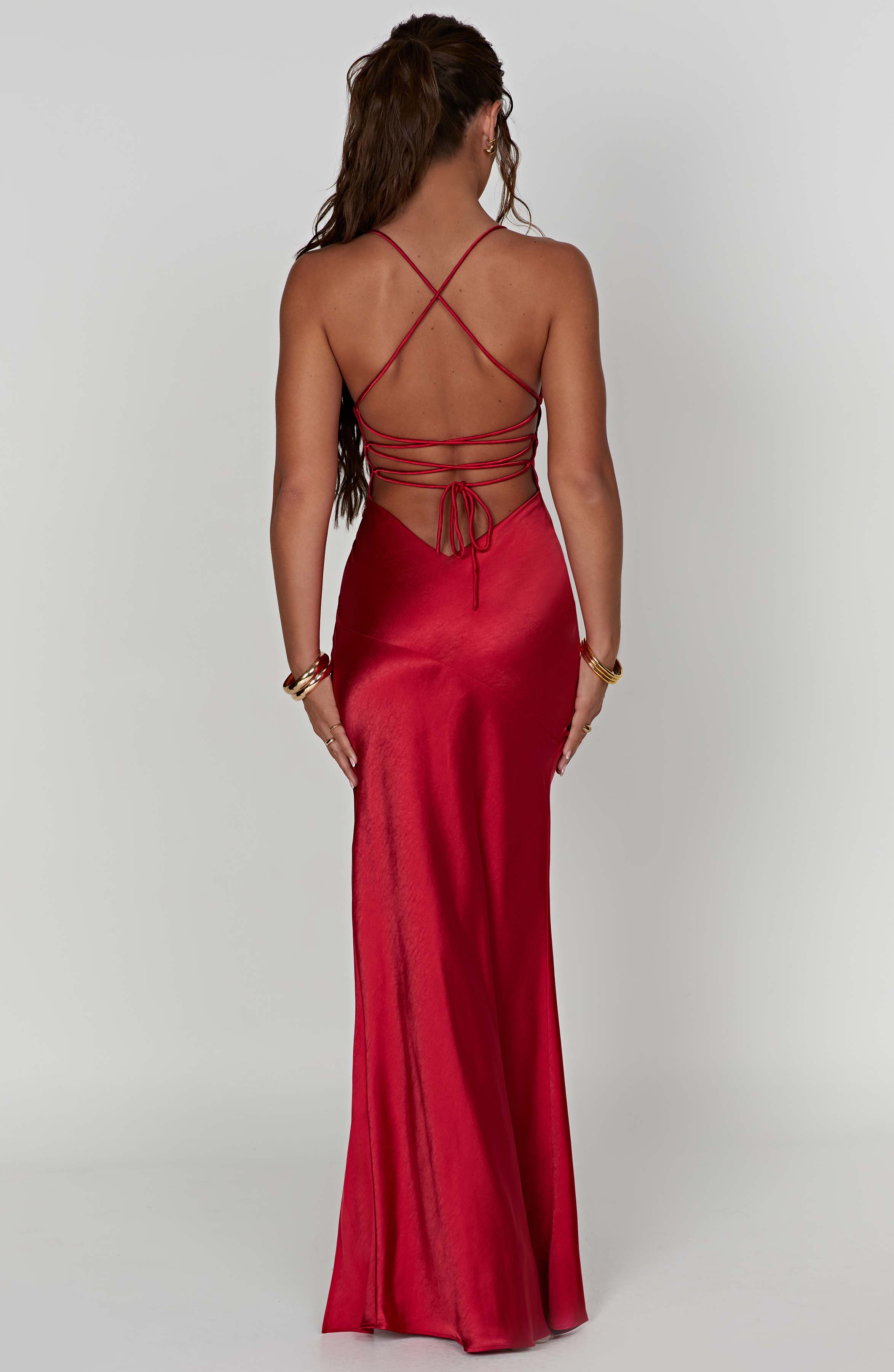 Isobel Maxi Dress - Red - Napalia
