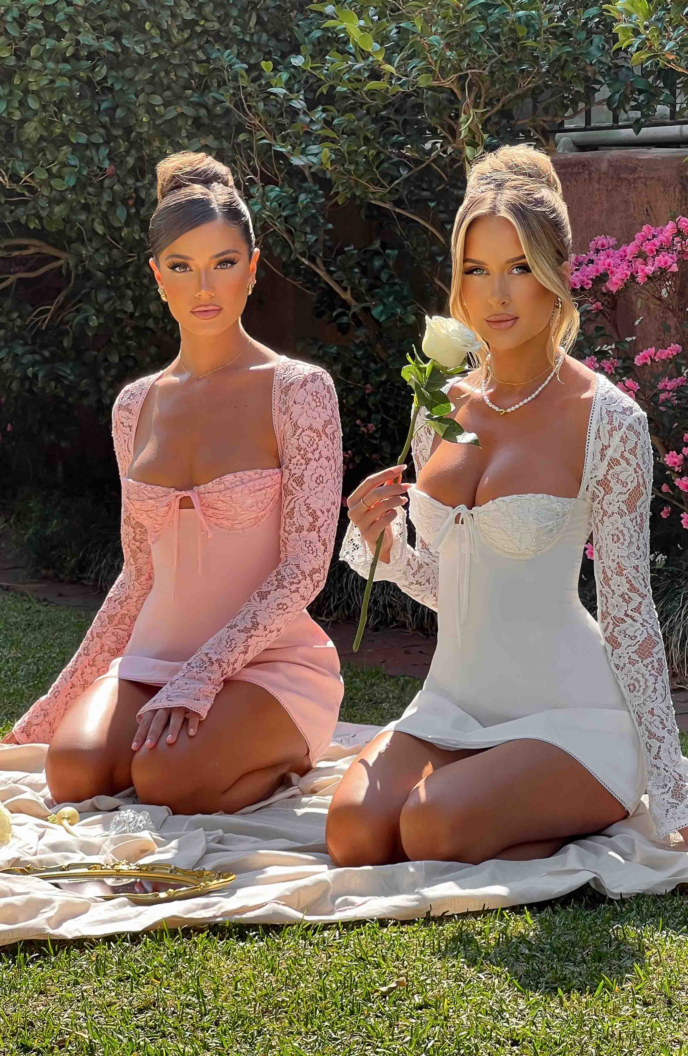 Jacinta Mini Dress - Blush - Napalia