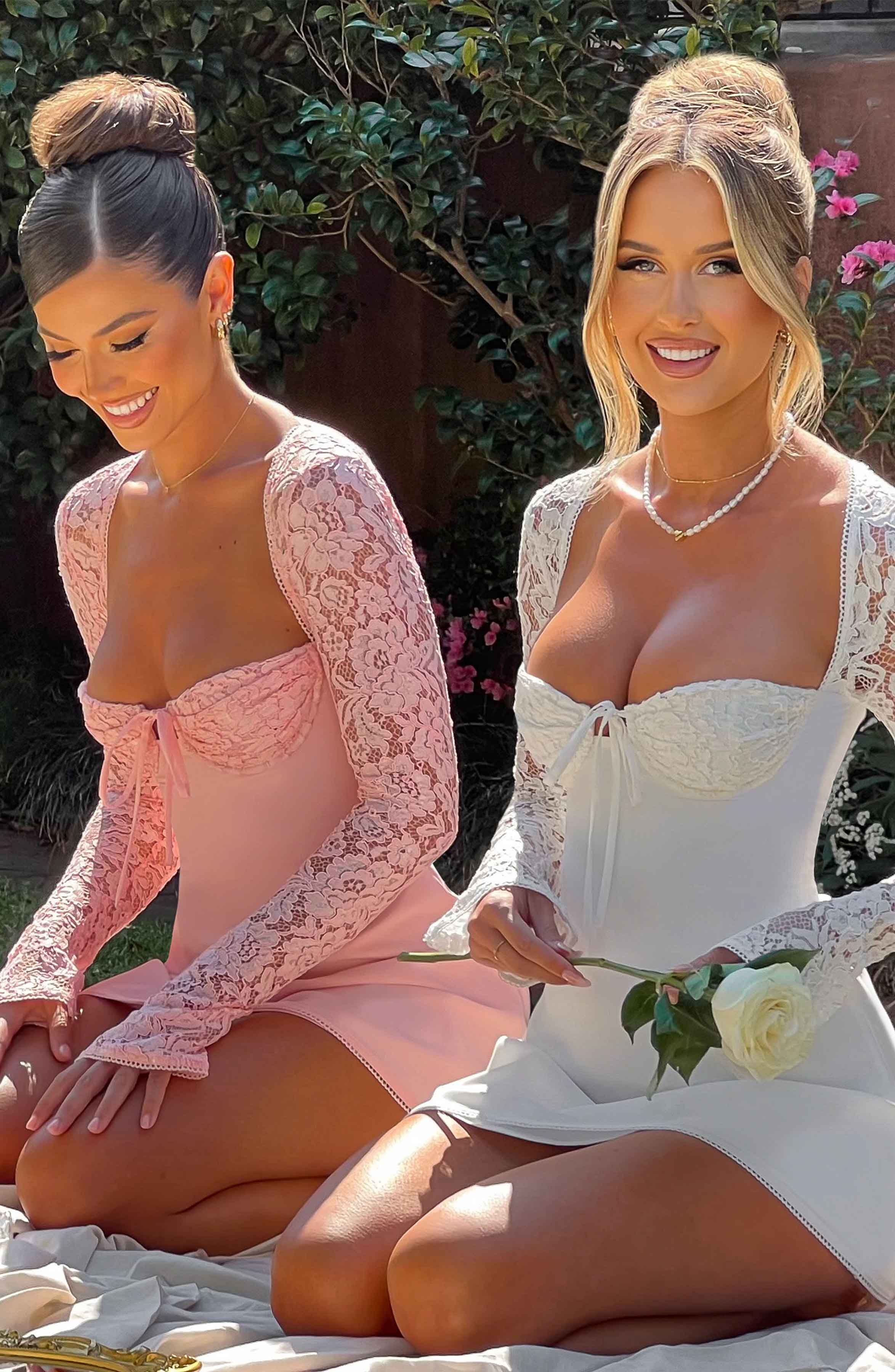 Jacinta Mini Dress - Blush - Napalia