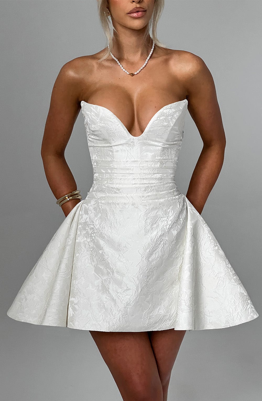 Joan Playsuit - Ivory - Napalia