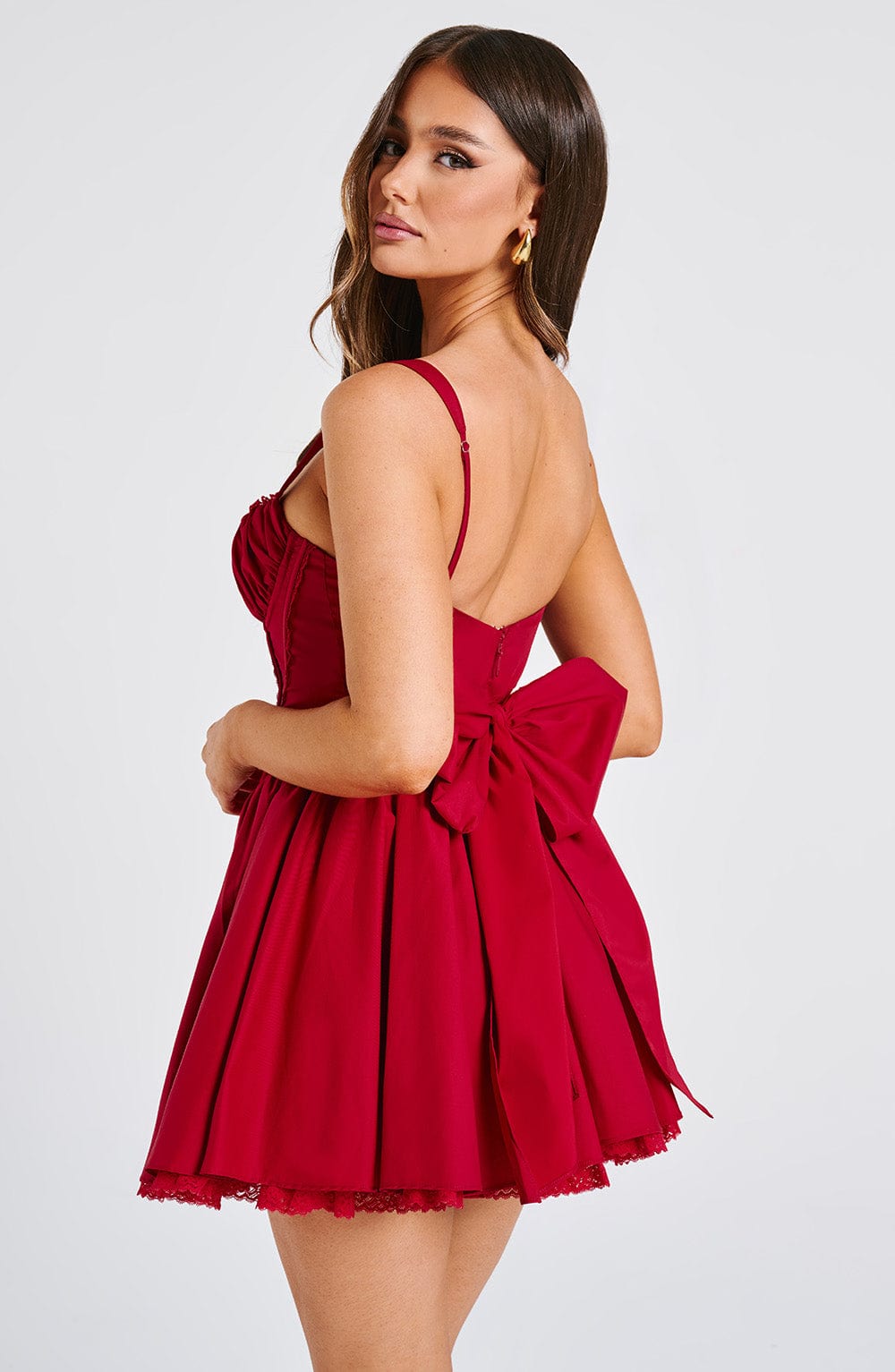 Josie Mini Dress - Red - Napalia