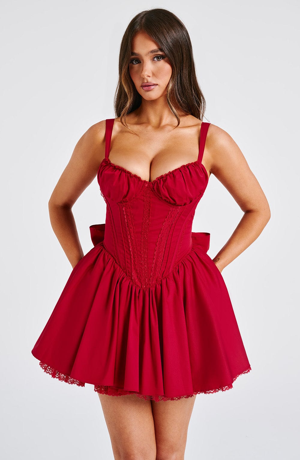 Josie Mini Dress - Red - Napalia