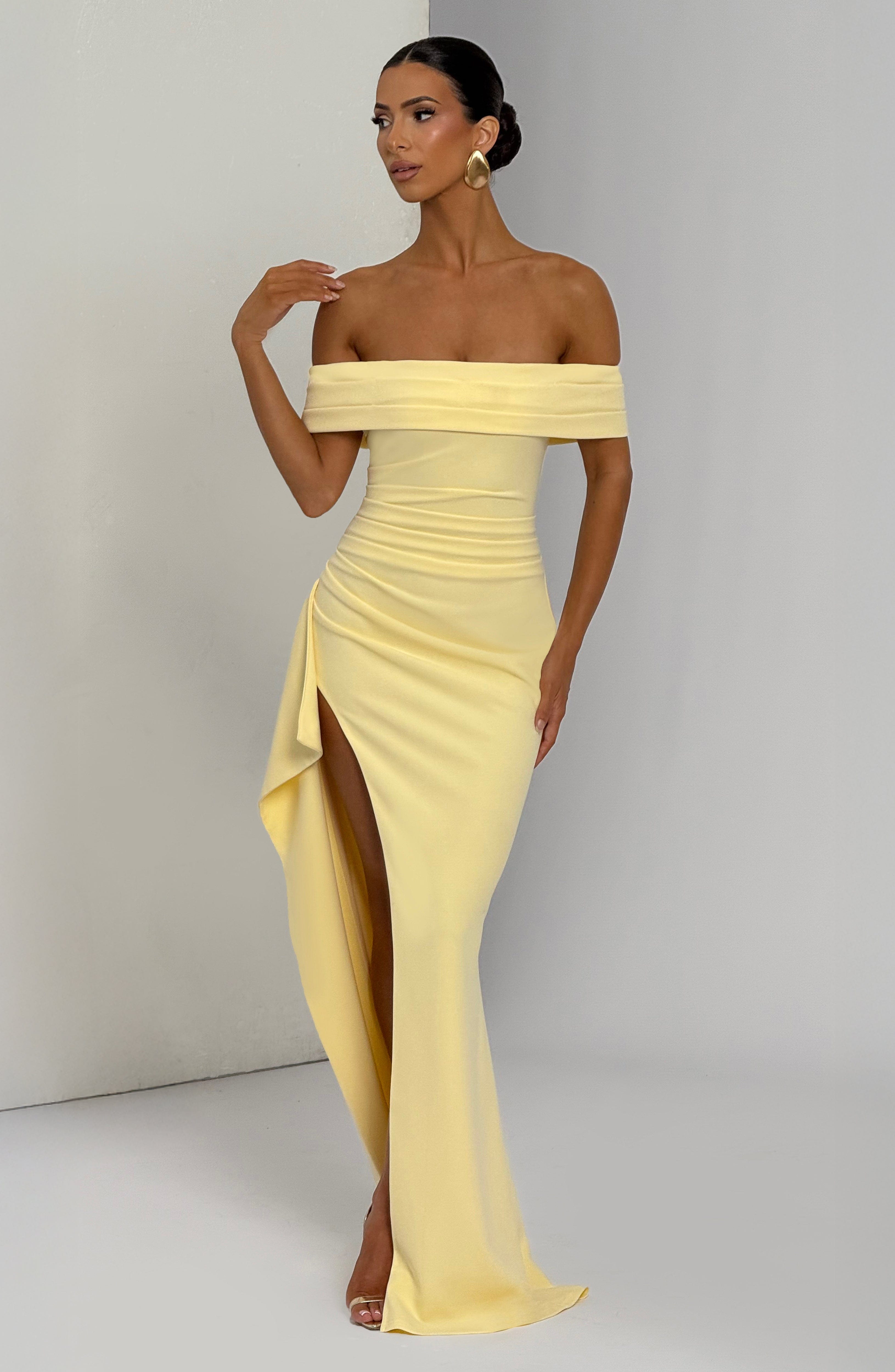 Joyce Maxi Dress - Lemon - Napalia