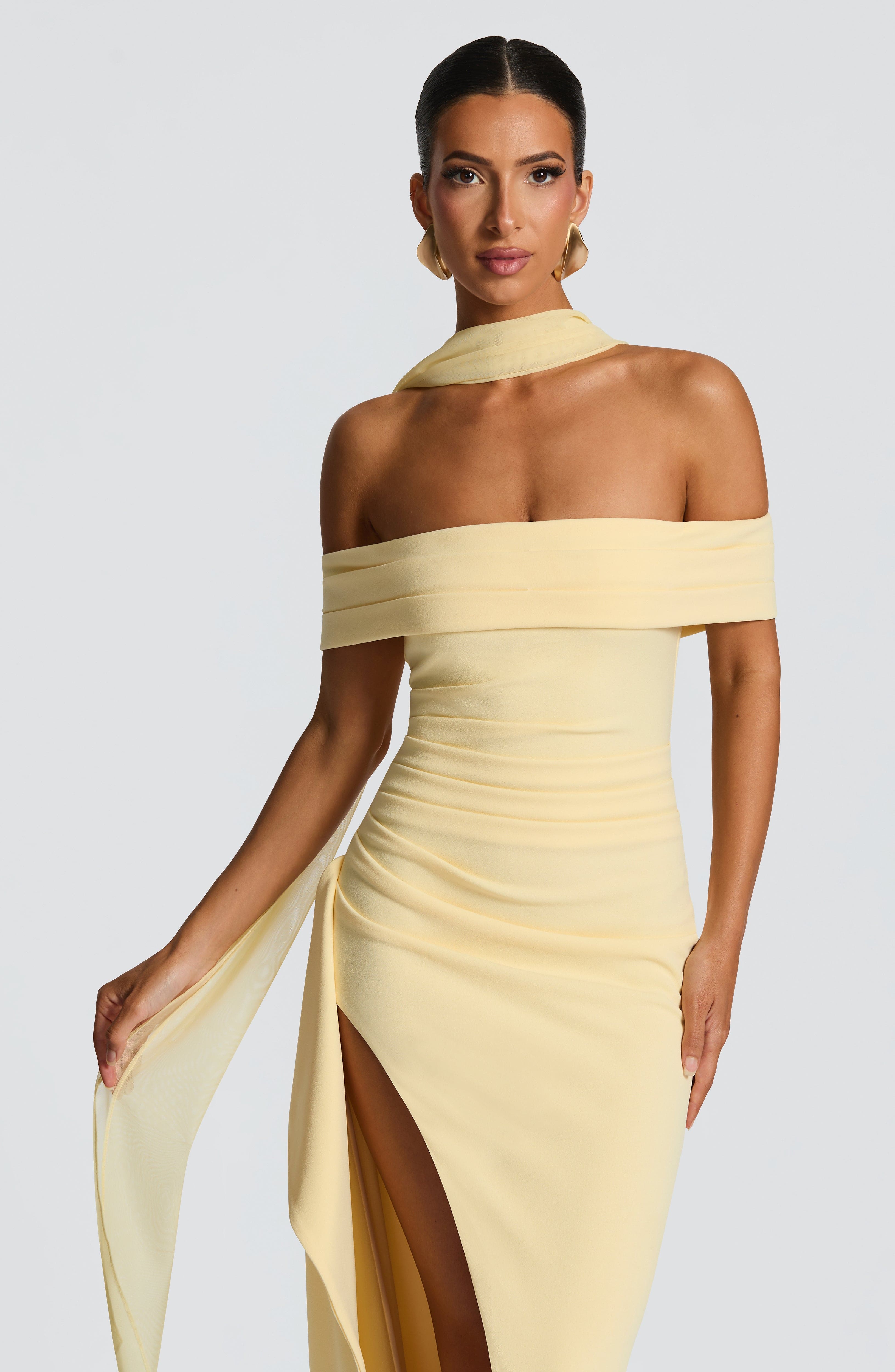 Joyce Maxi Dress - Lemon - Napalia