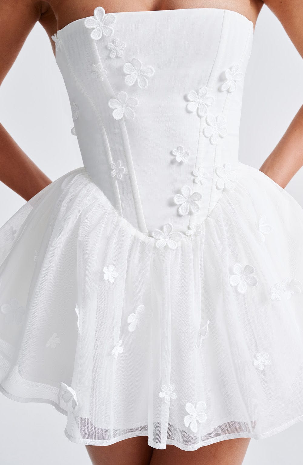 Justina Playsuit - Ivory - Napalia