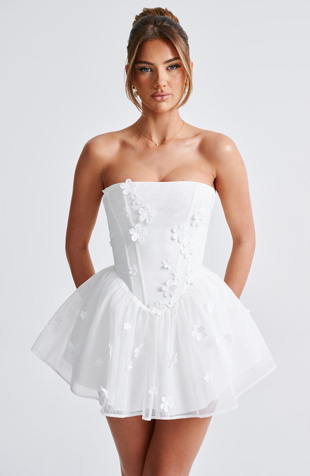 Justina Playsuit - Ivory - Napalia