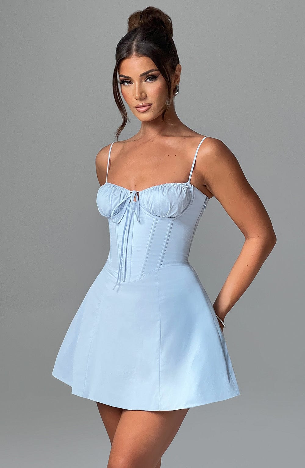 Lacey Mini Dress - Blue - Napalia