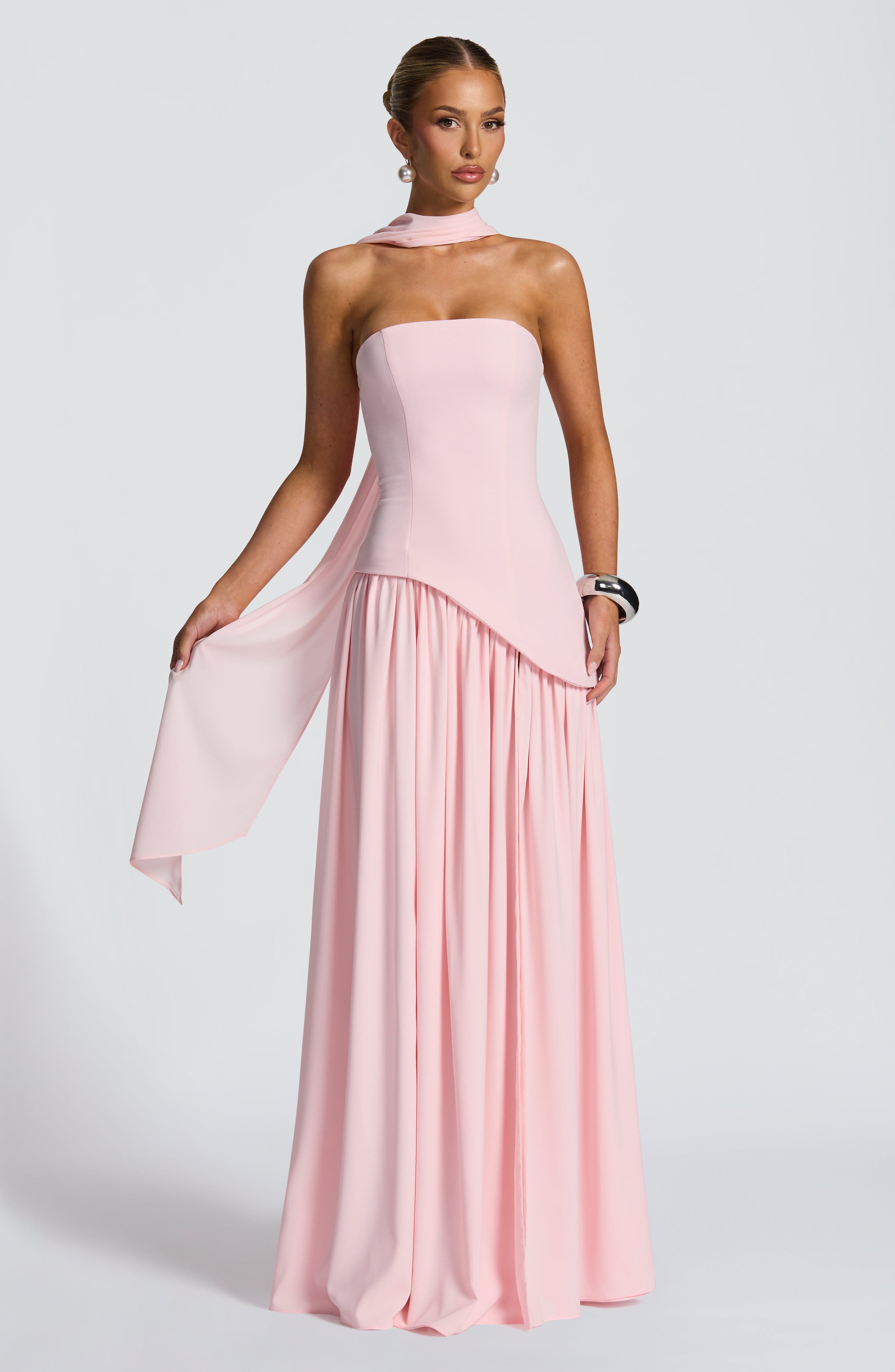 Maliyah Maxi Dress - Blush - Napalia