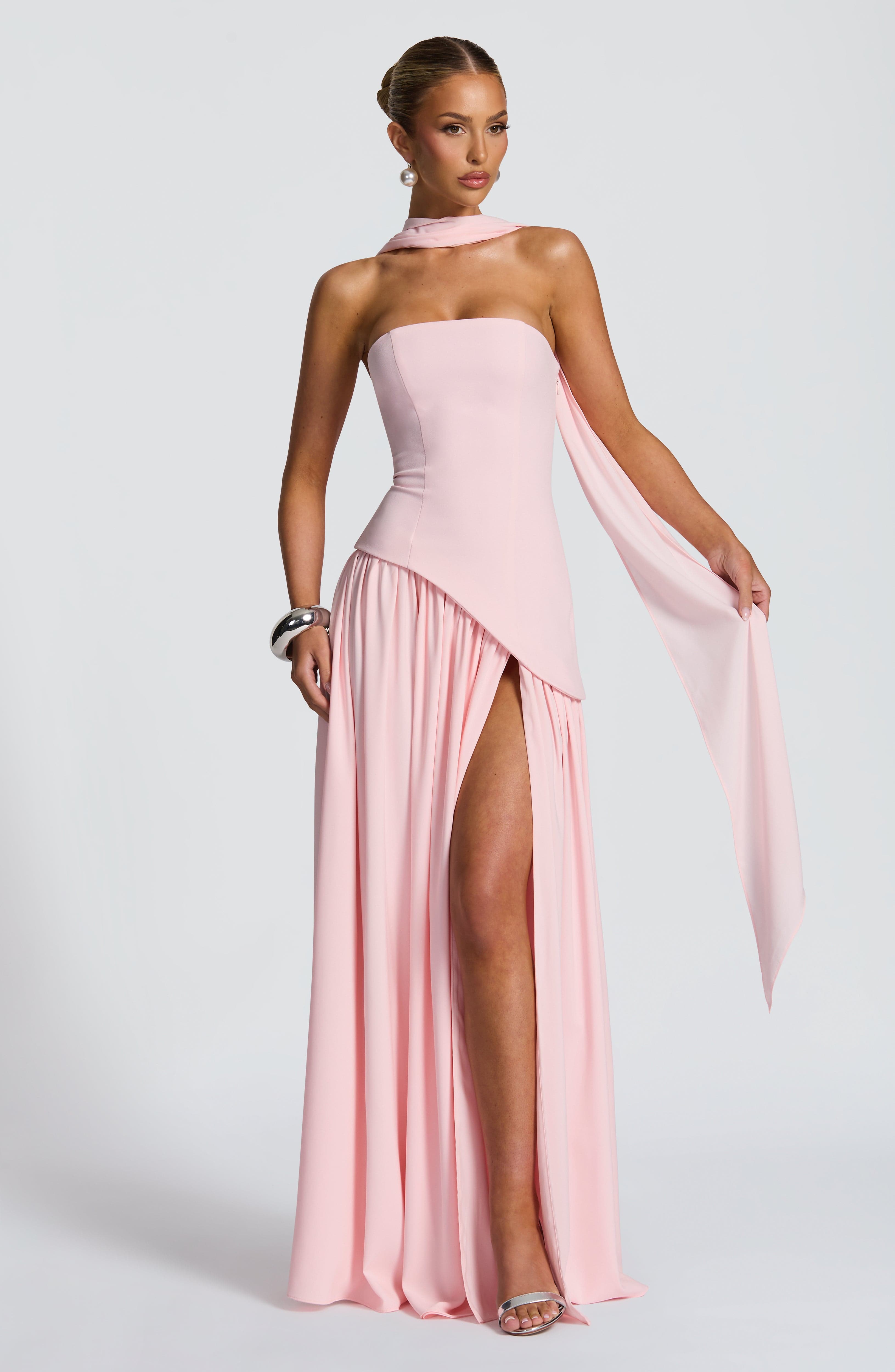 Maliyah Maxi Dress - Blush - Napalia