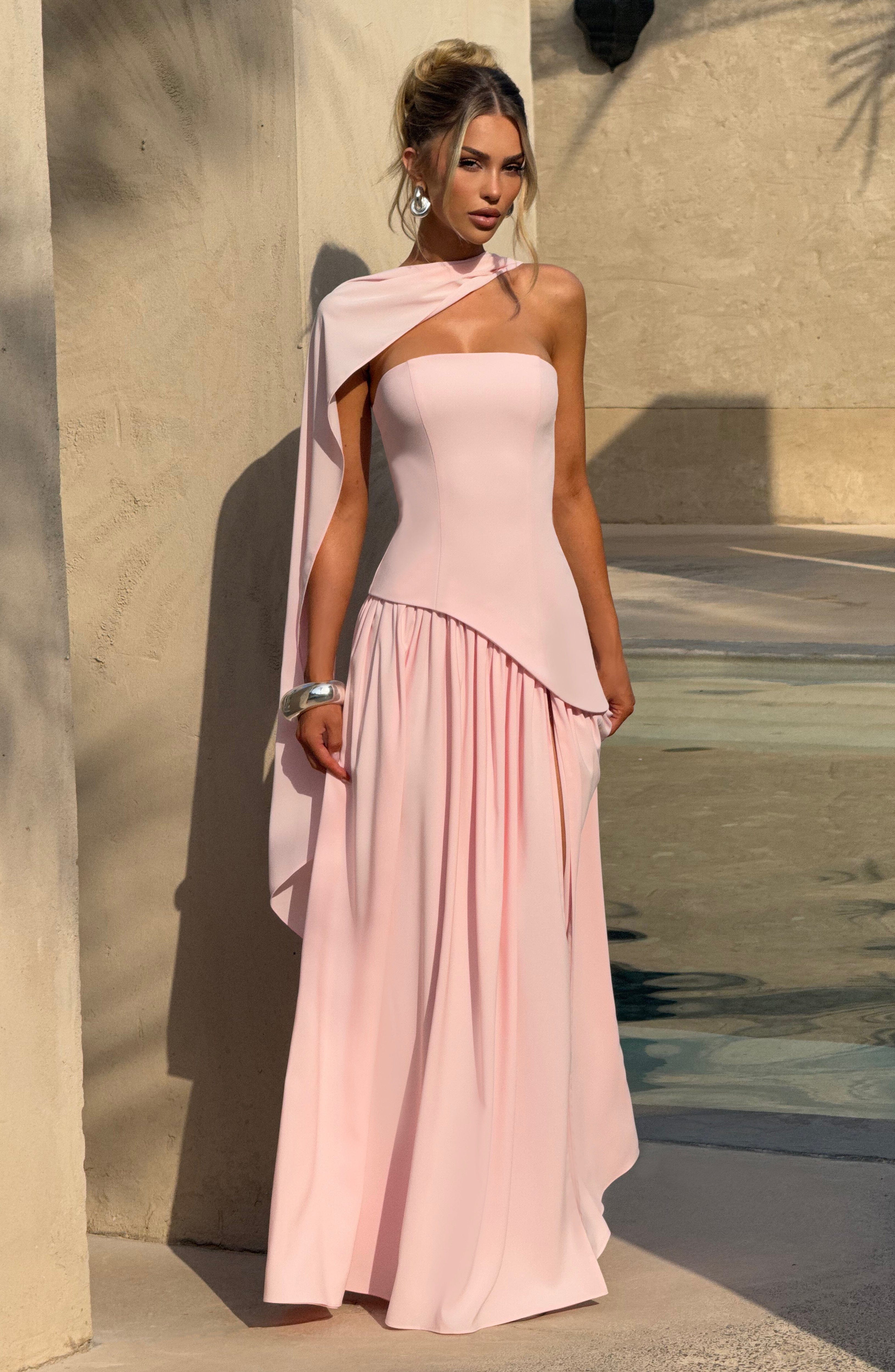Maliyah Maxi Dress - Blush - Napalia