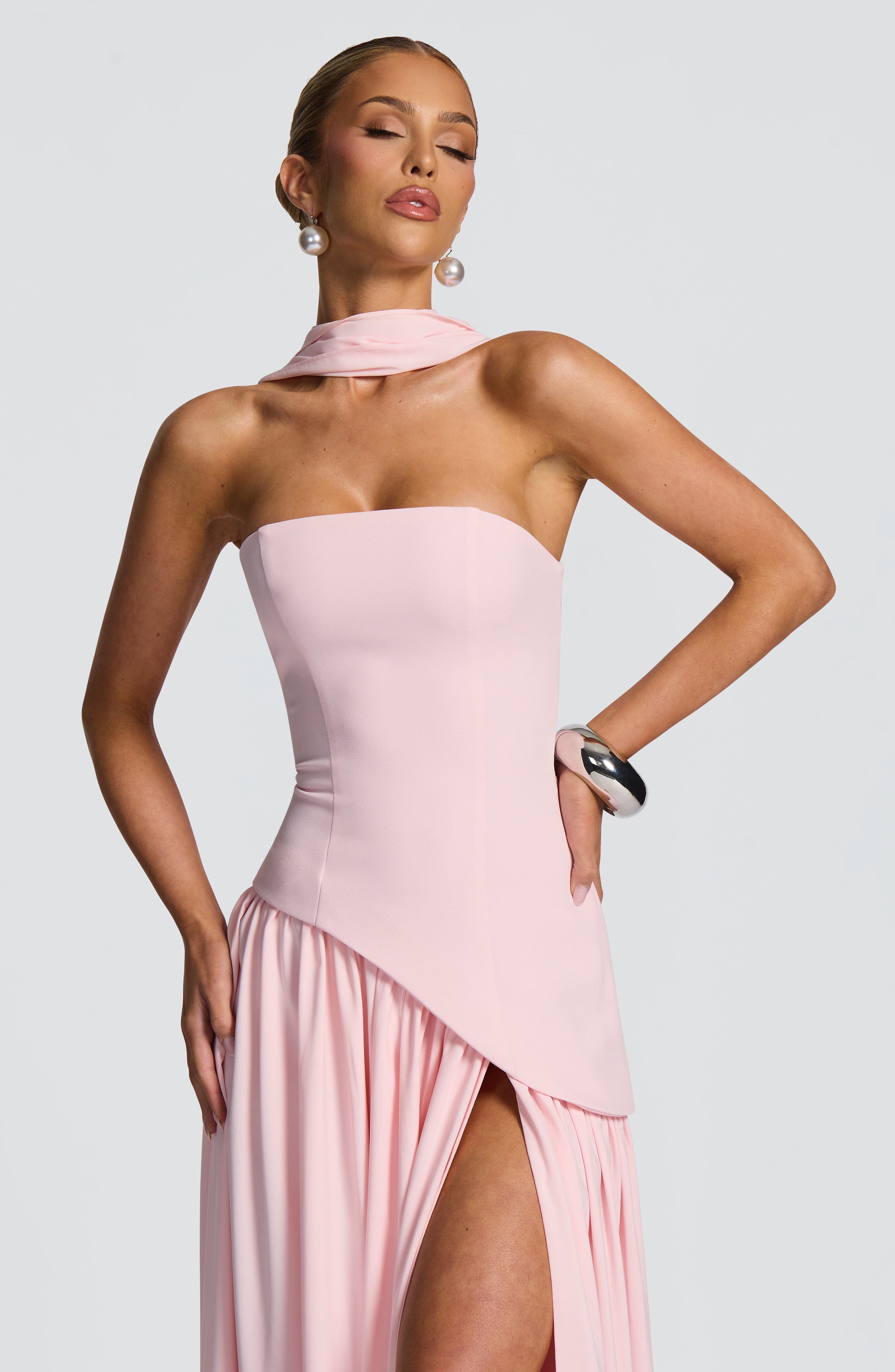 Maliyah Maxi Dress - Blush - Napalia