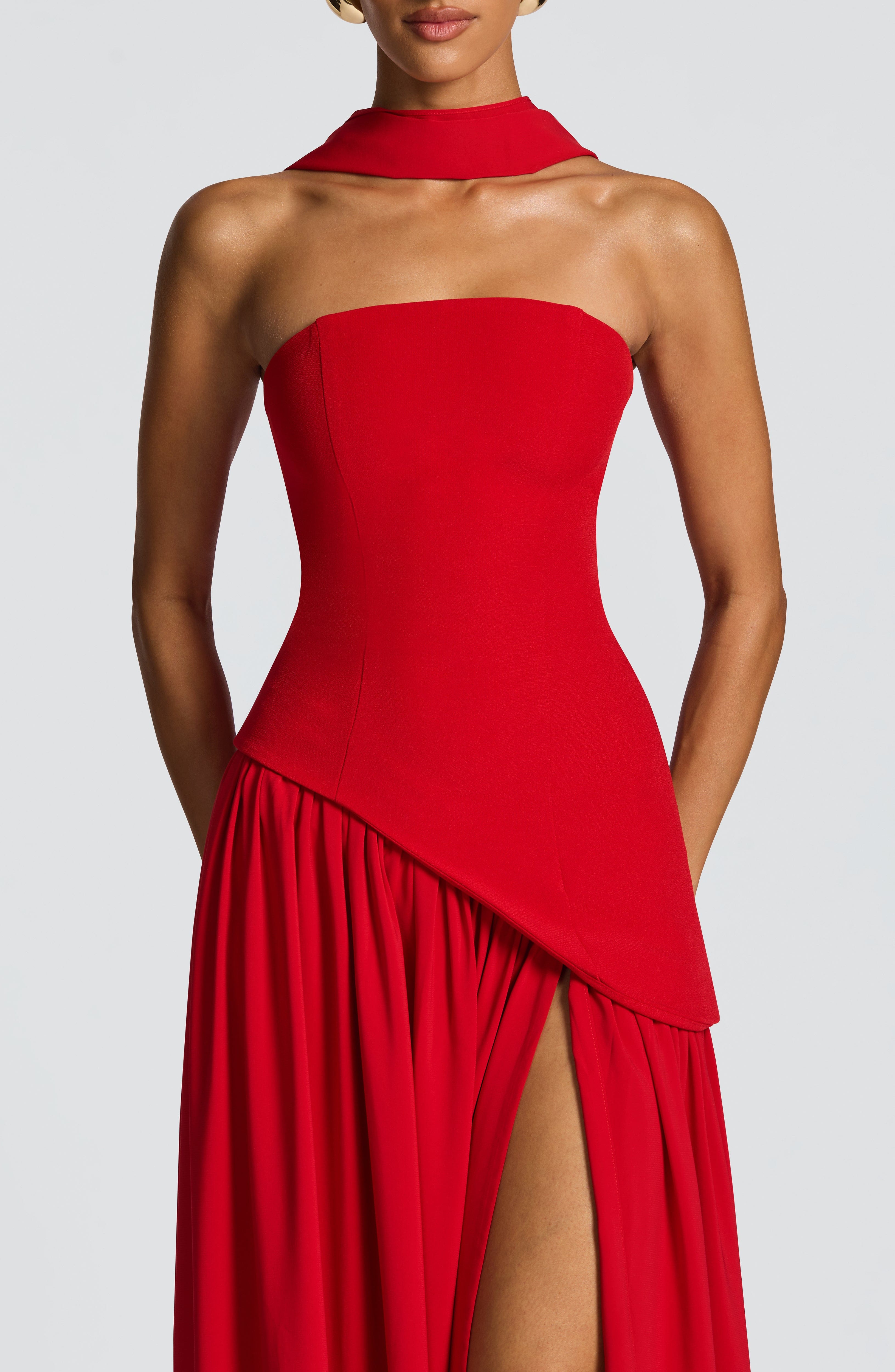 Maliyah Maxi Dress - Red - Napalia
