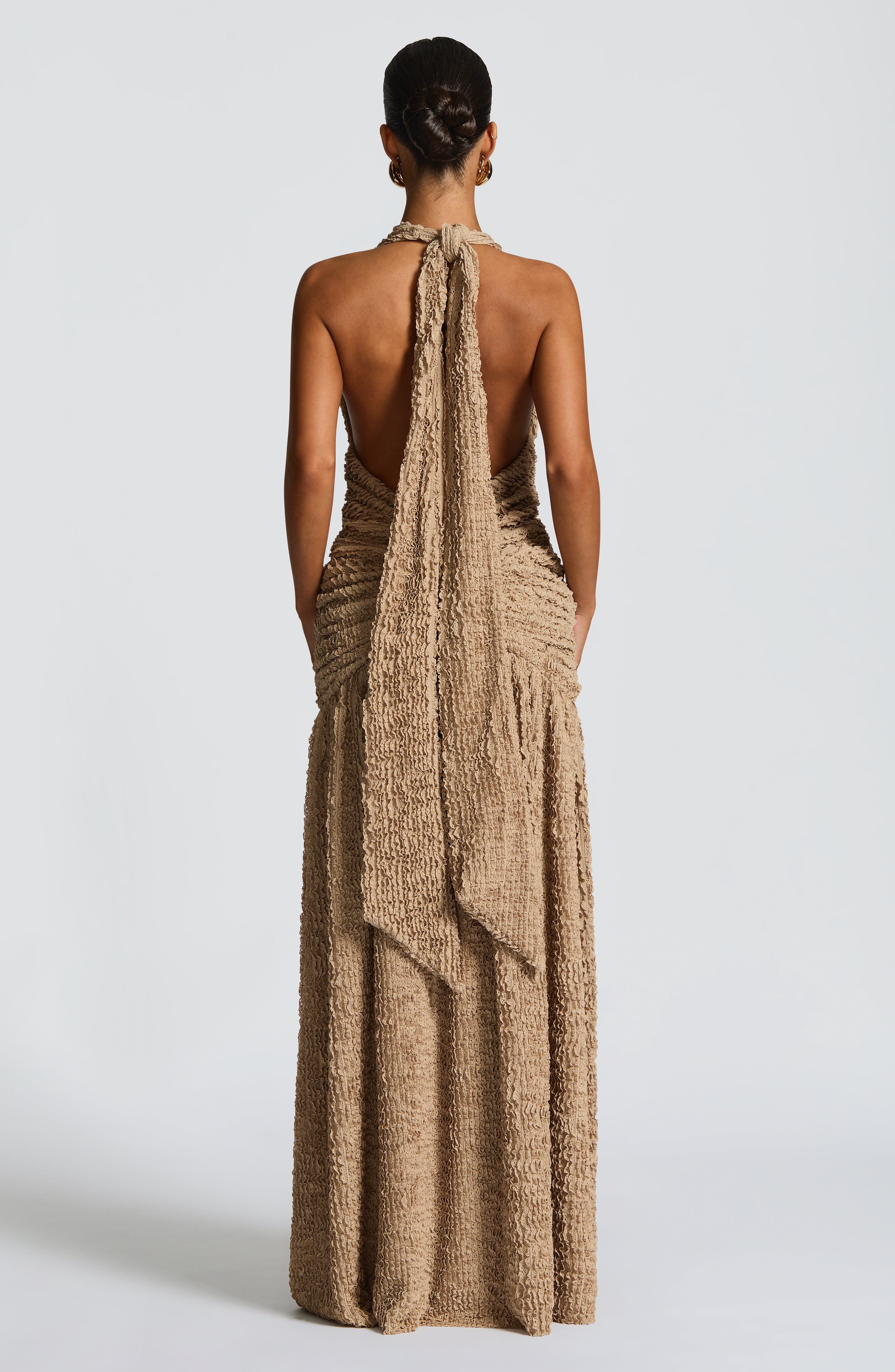 Minerva Maxi Dress - Beige - Napalia
