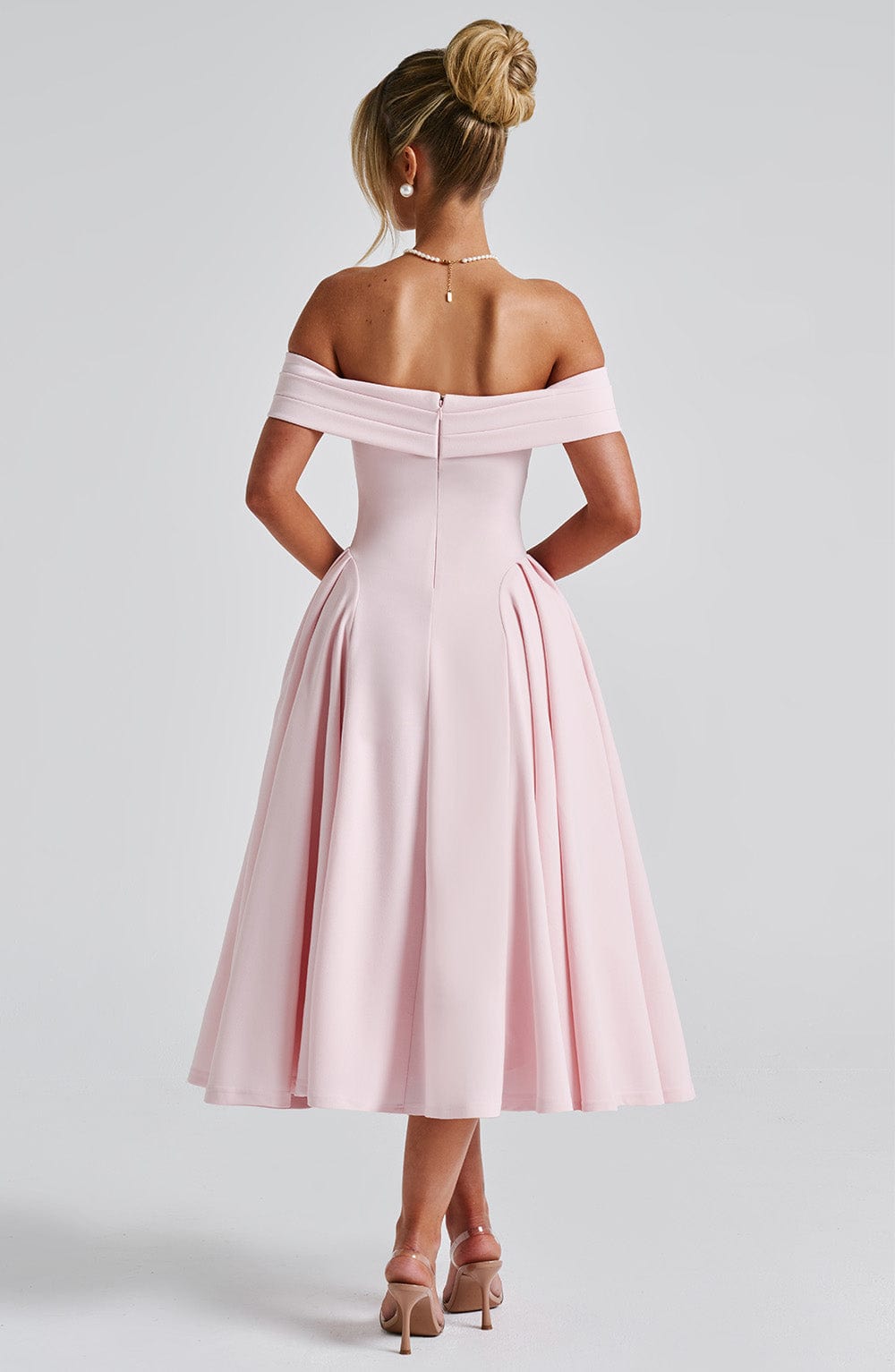 Miranda Midi Dress - Blush - Napalia