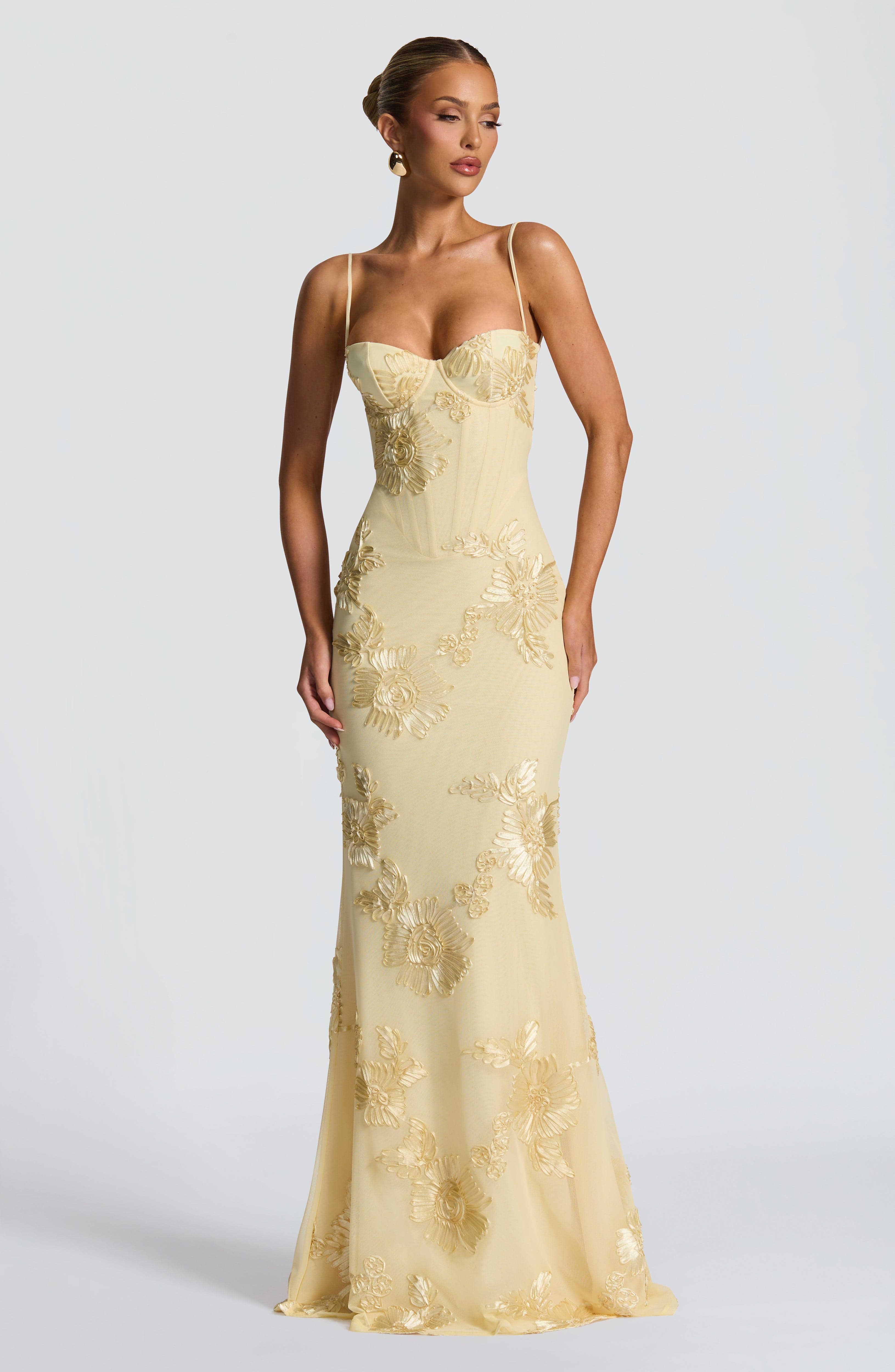 Nefertiti Maxi Dress - Lemon - Napalia