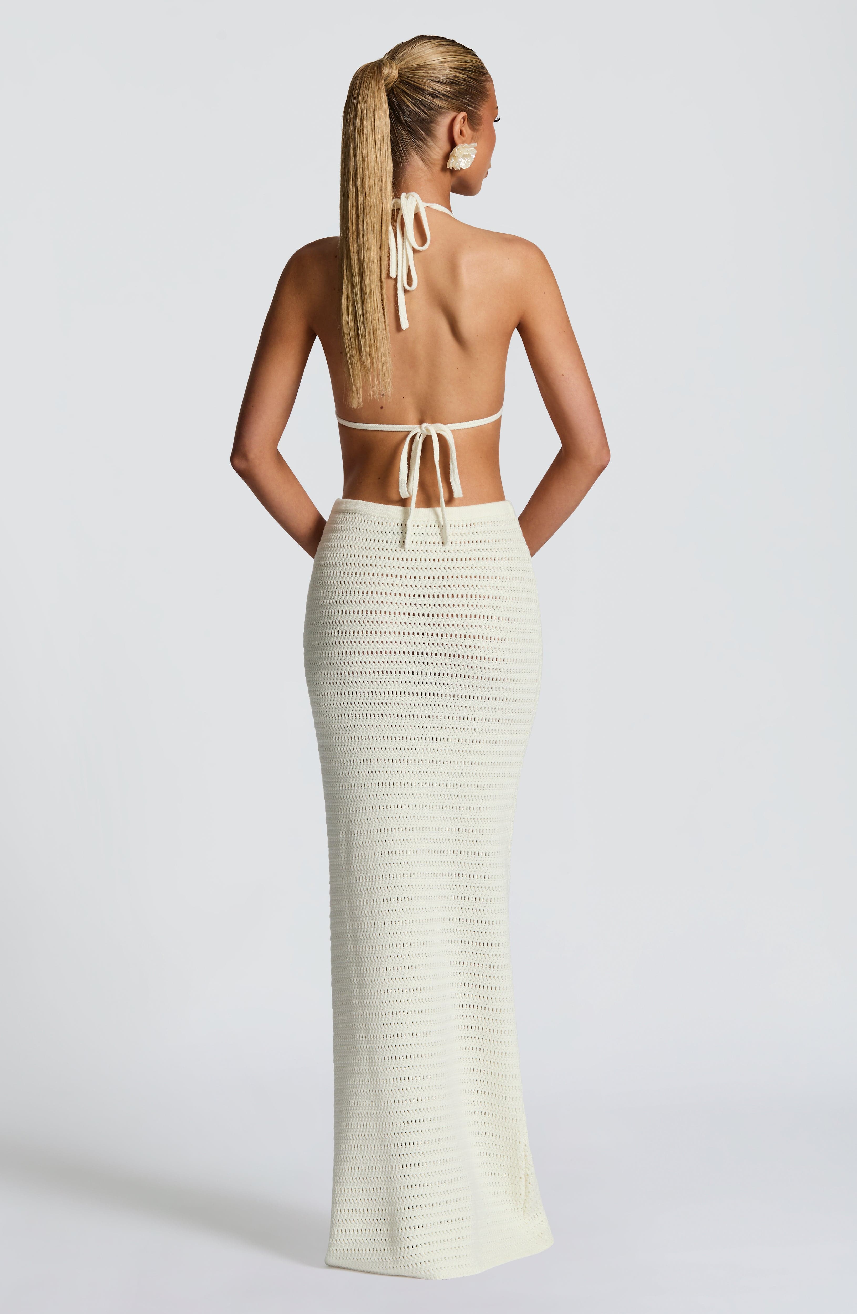 Nerida Maxi Skirt - Ivory - Napalia