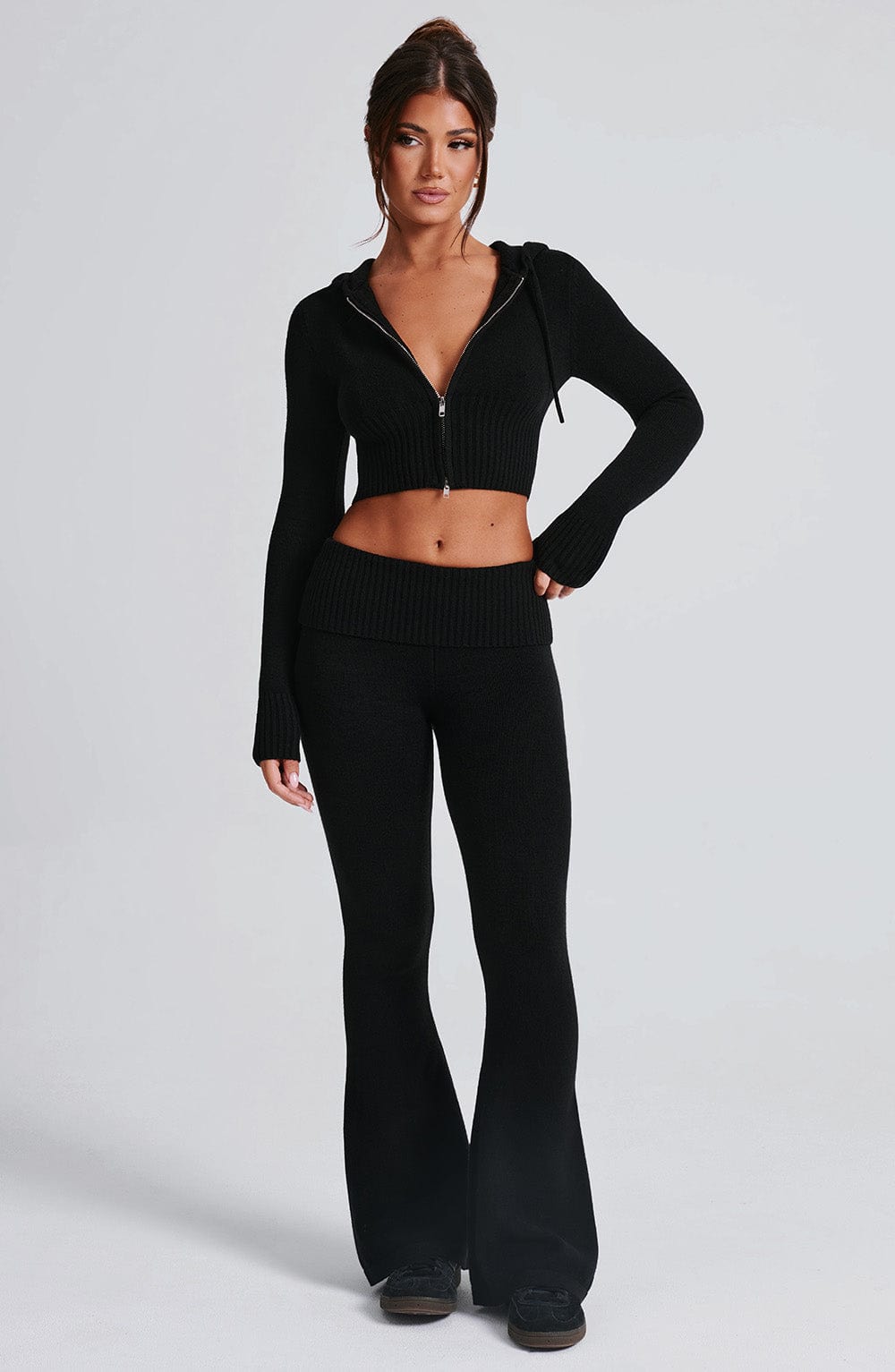 Portia Knit Pants - Black - Napalia