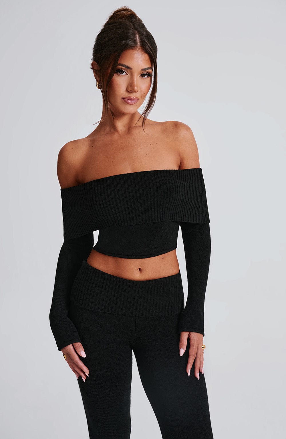Portia Knit Top - Black - Napalia