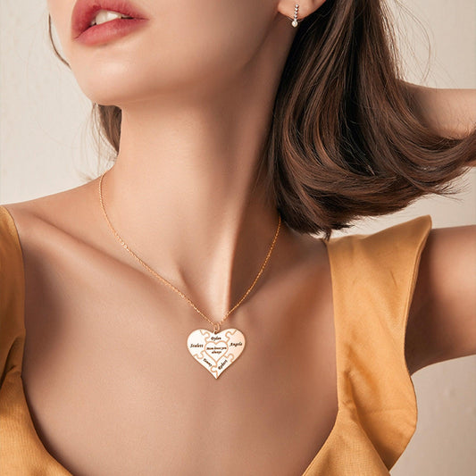 Family Necklace - Customizable Puzzle