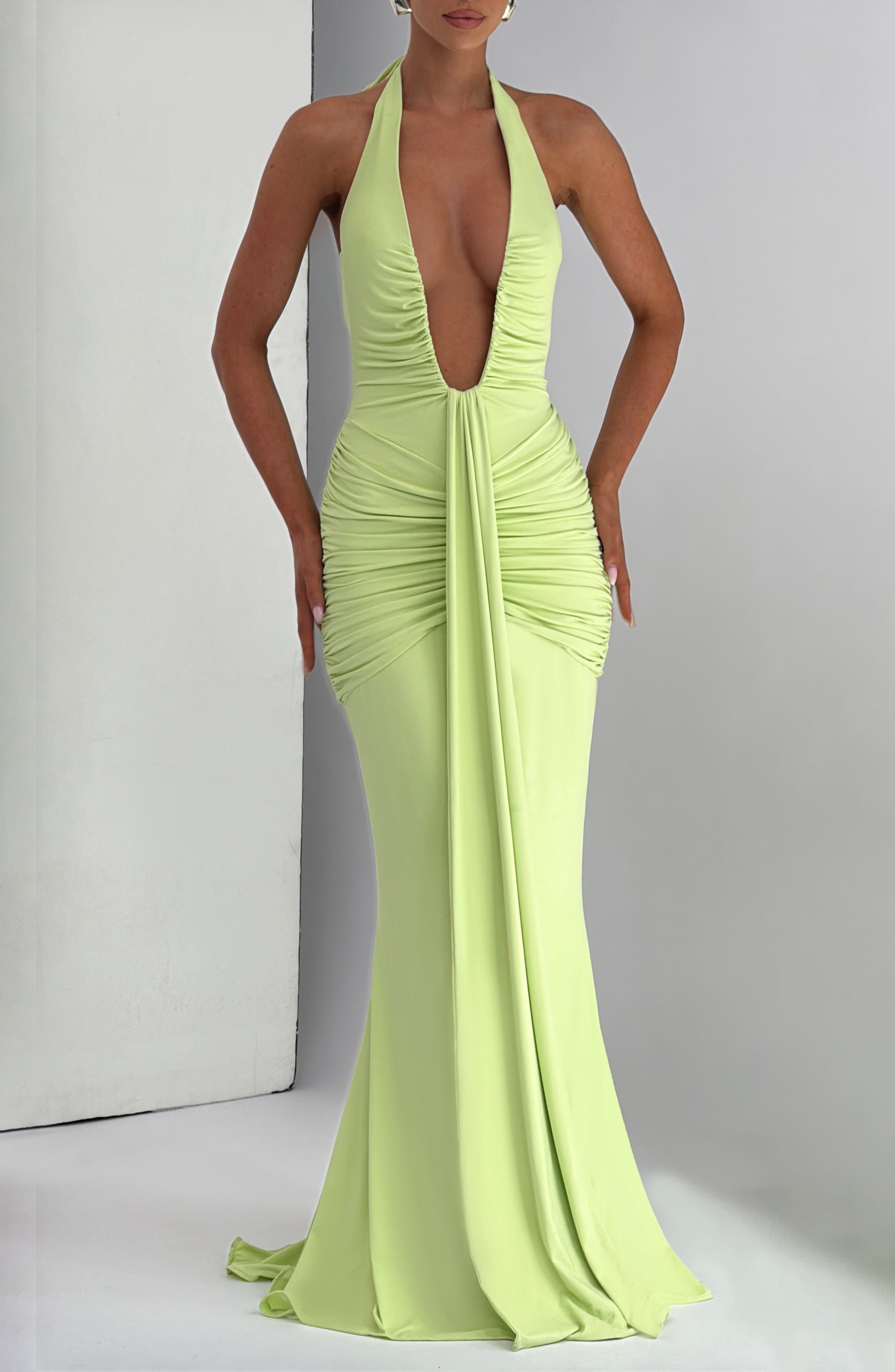 Rosetta Maxi Dress - Lime - Napalia