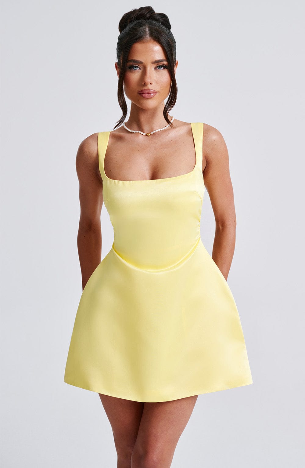 Sofie Mini Dress - Lemon - Napalia