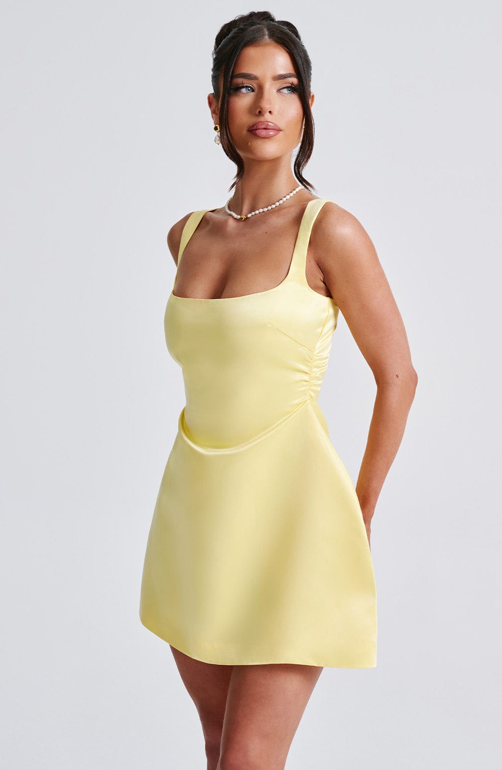 Sofie Mini Dress - Lemon - Napalia