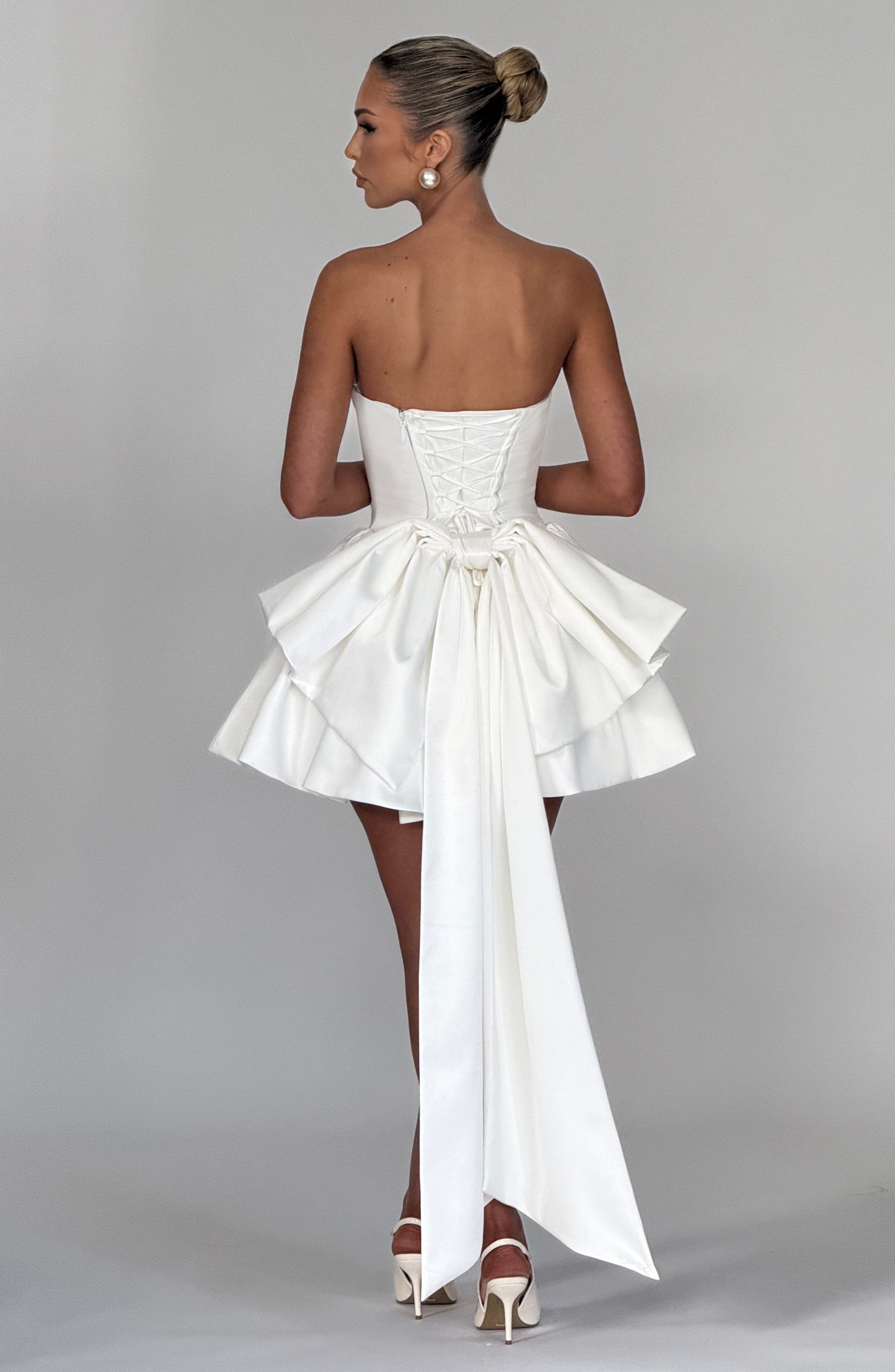 Trinity Mini Dress - Ivory - Napalia