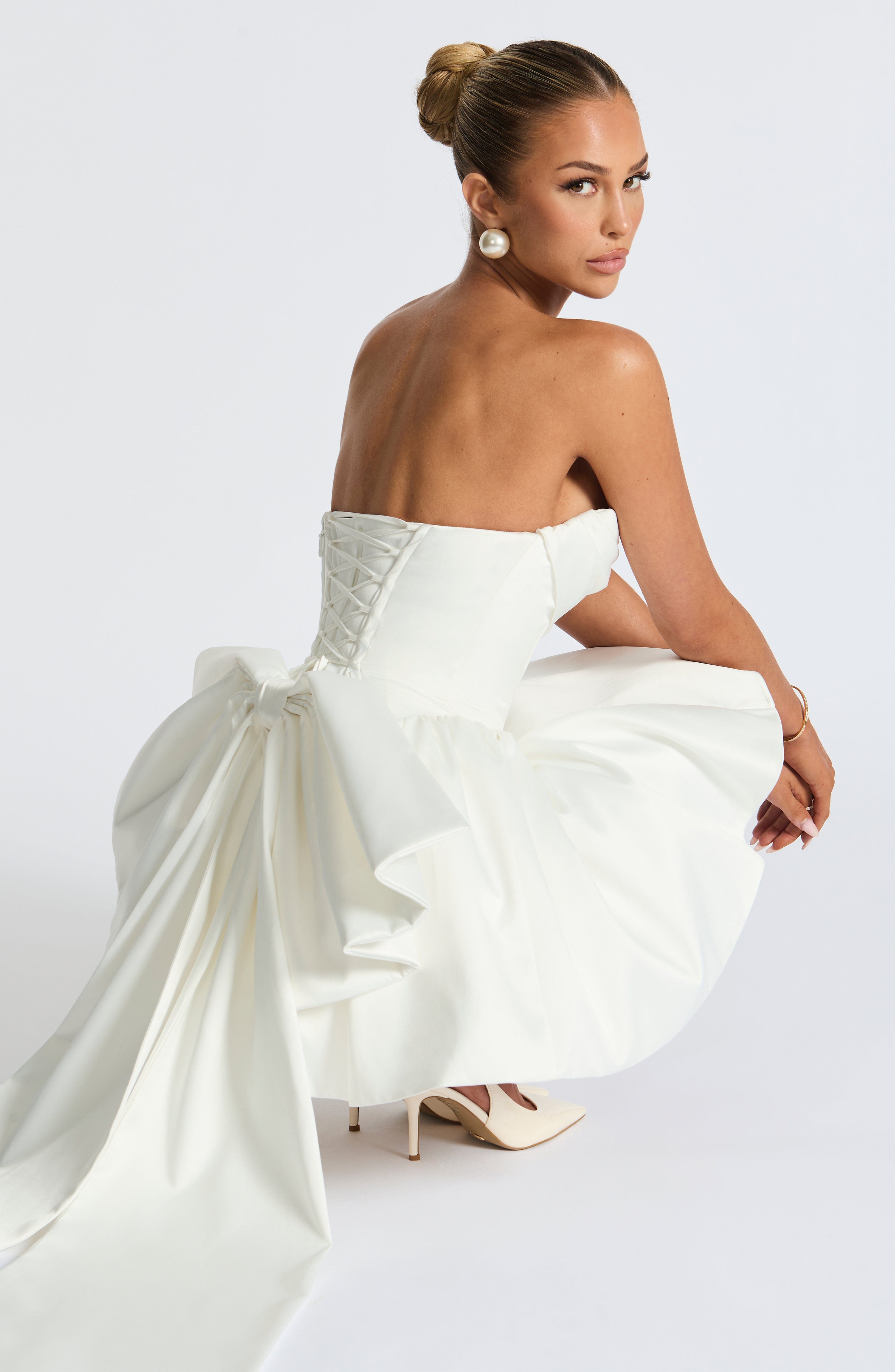 Trinity Mini Dress - Ivory - Napalia