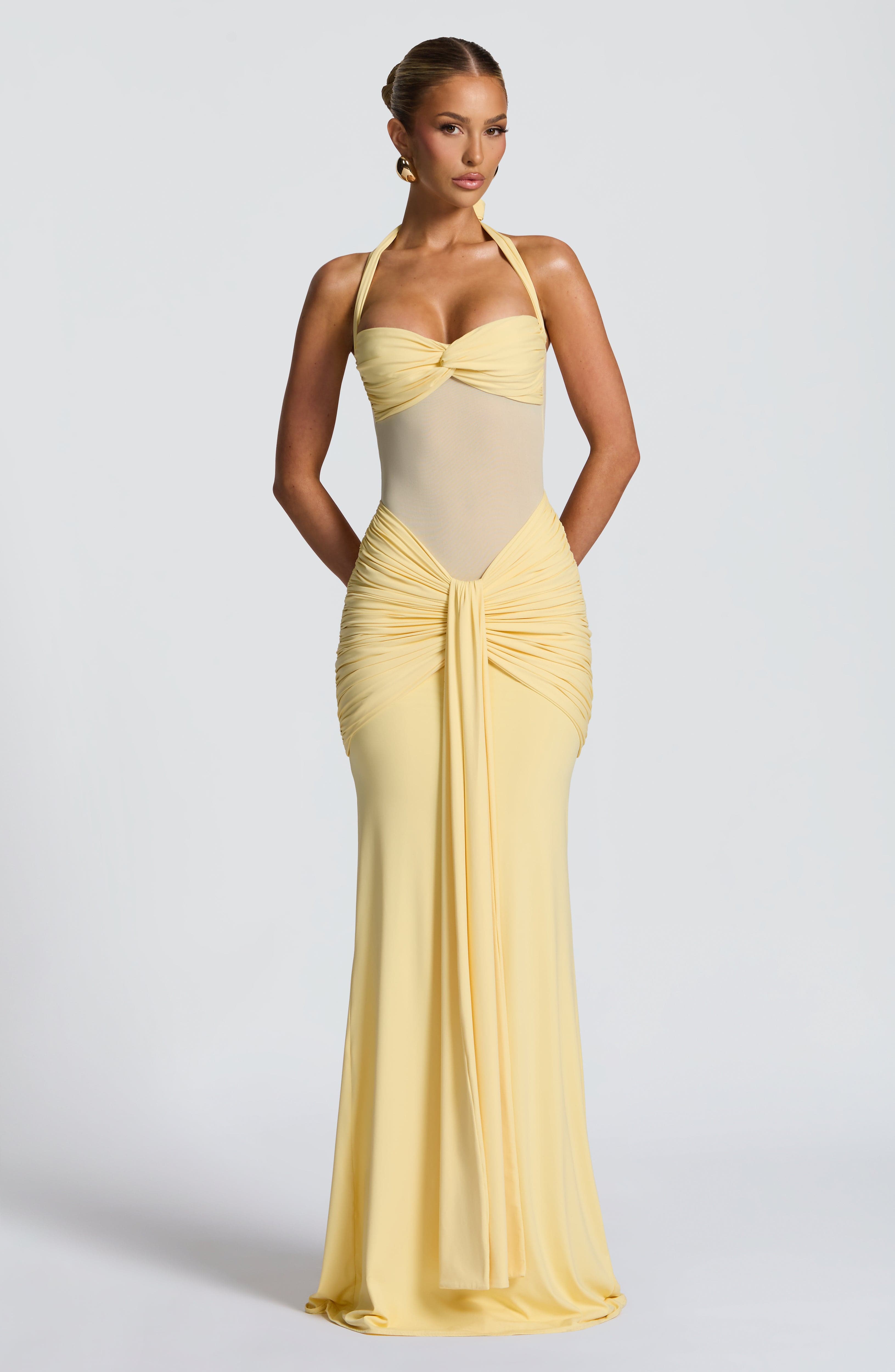 Vixen Maxi Dress - Lemon - Napalia