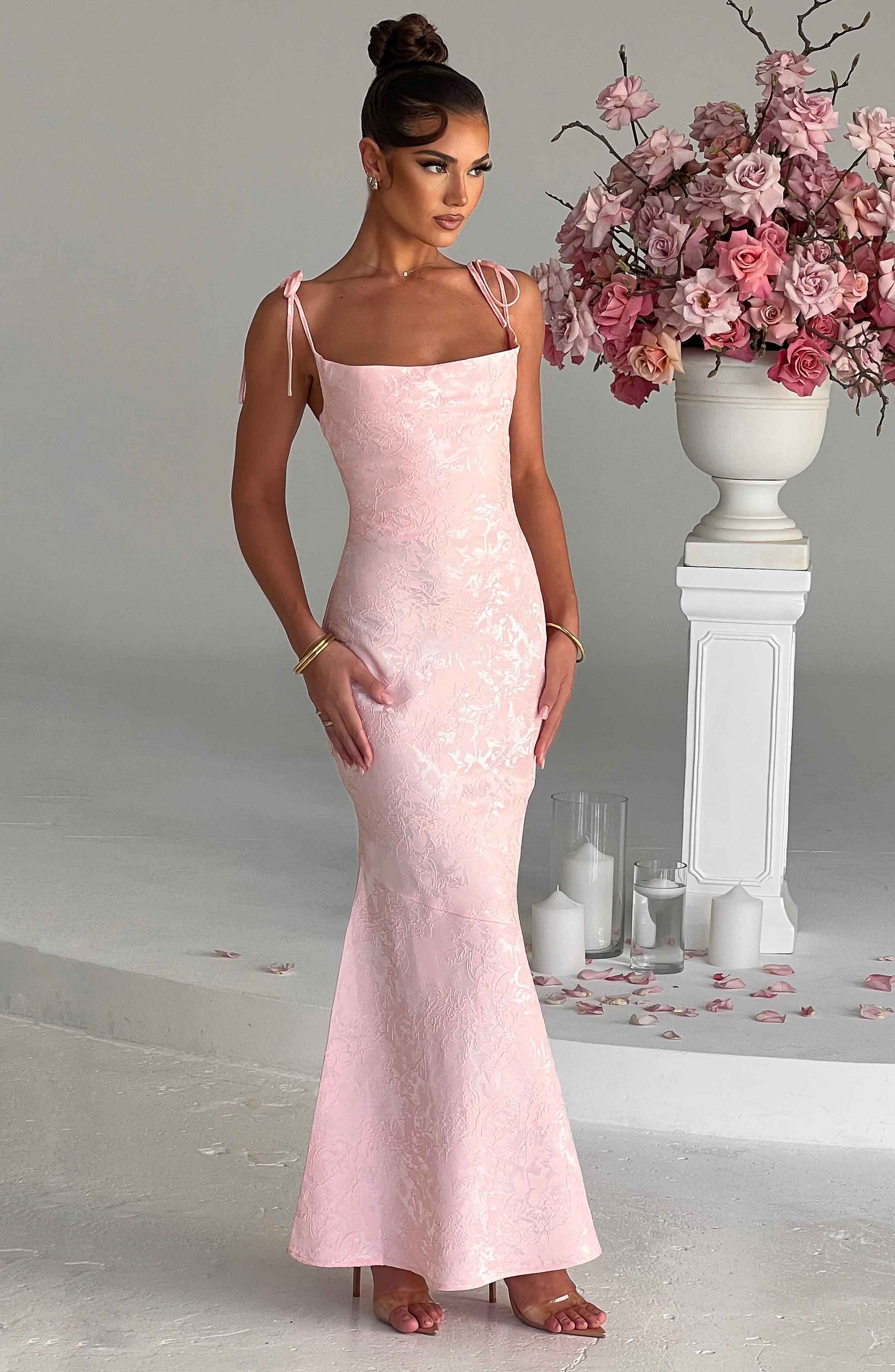 Whitney Maxi Dress - Blush - Napalia