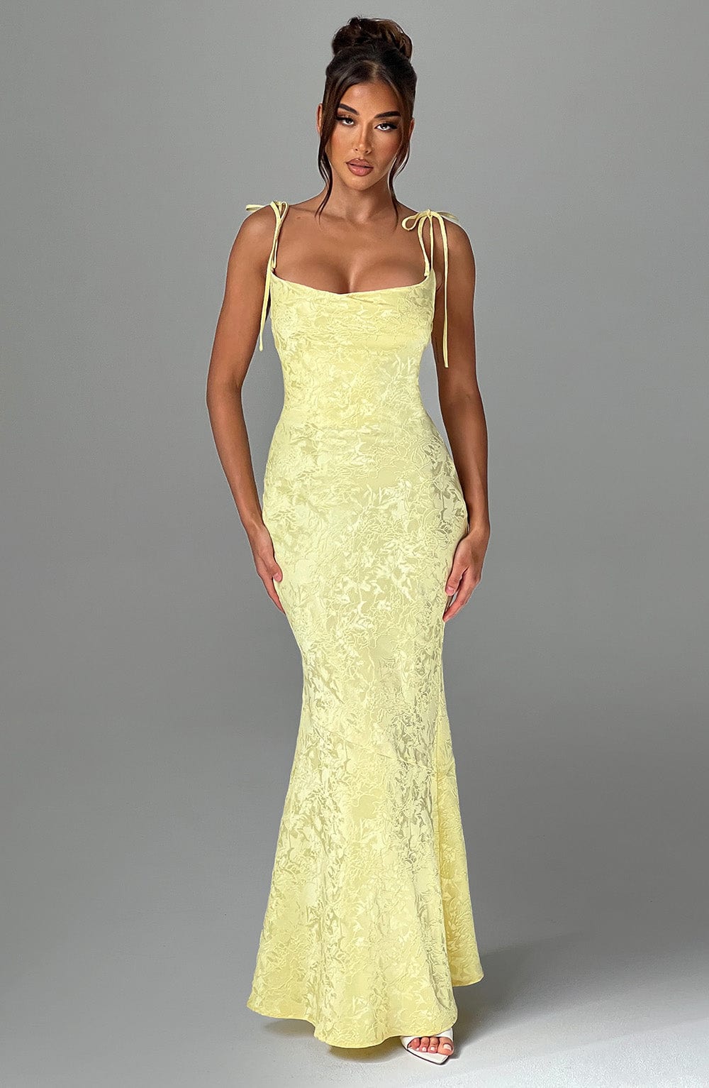 Whitney Maxi Dress - Lemon - Napalia