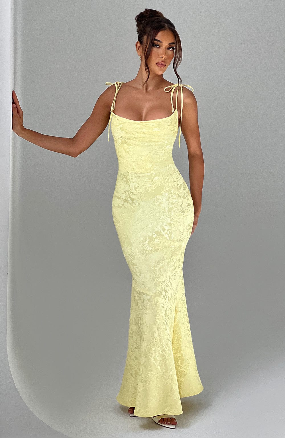 Whitney Maxi Dress - Lemon - Napalia